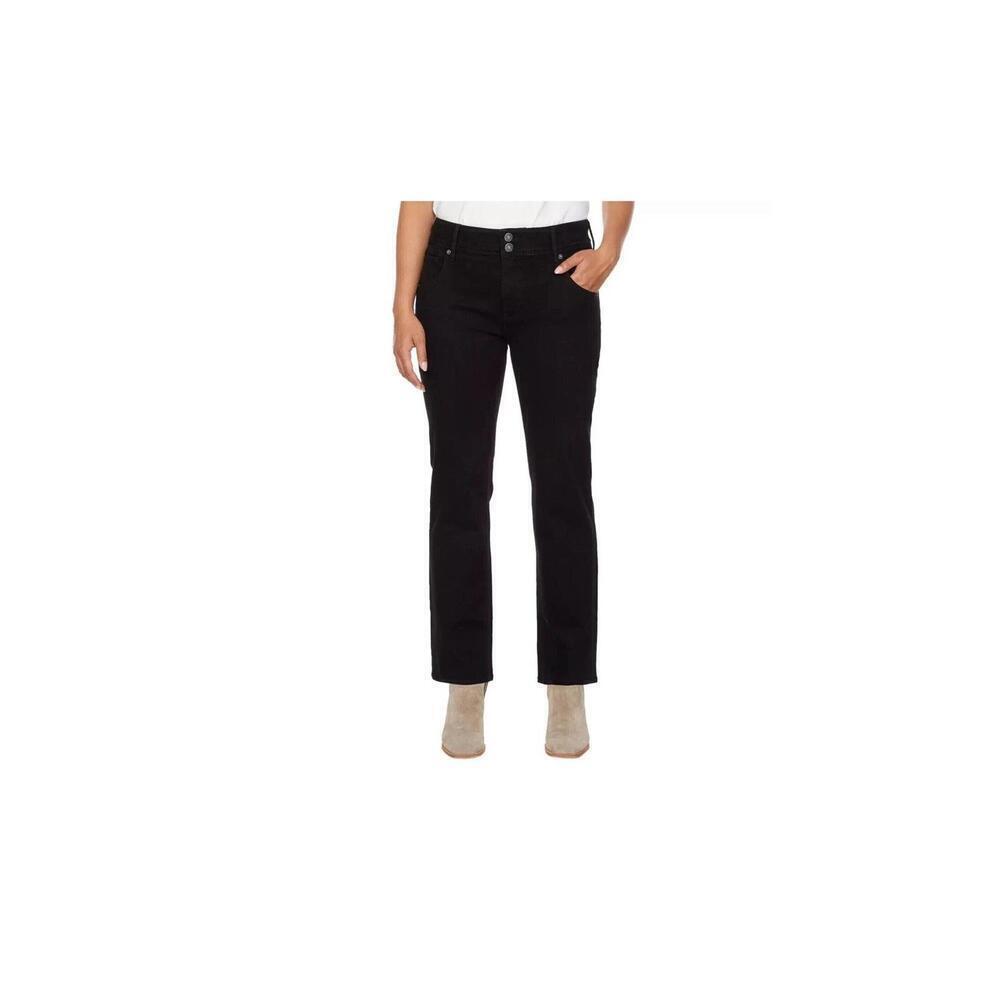 Hudson Midrise Straight Leg Jeans Black Size 9/29. AY